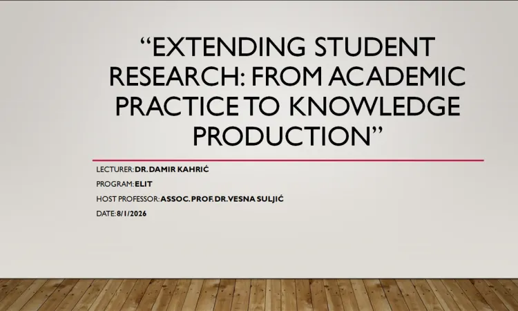 Cultivating Research Excellence in English Studies: Students as Active Contributors to Academic Knowledge